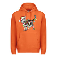 Carrot christmas american shorthair cat Premium Hoodie - LillyAllenDesigns