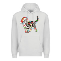 Dove Grey christmas american shorthair cat Premium Hoodie - LillyAllenDesigns