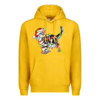 Lemon christmas american shorthair cat Premium Hoodie - LillyAllenDesigns