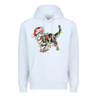 White christmas american shorthair cat Premium Hoodie - LillyAllenDesigns