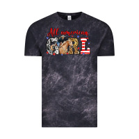 Cloud Black All American girl with cowgirl Vintage Tee - Neo Western