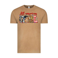 Vintage Camel All American girl with cowgirl Vintage Tee - Neo Western