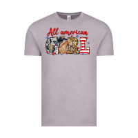 Vintage Zinc All American girl with cowgirl Vintage Tee - Neo Western
