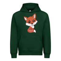 Forest Green fox Urban Hoodie - texasbilliewilder