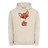 Pigment French Oak fox Urban Hoodie - texasbilliewilder