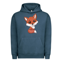 Pigment Midnight Navy fox Urban Hoodie - texasbilliewilder