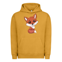 Pigment Peanut Butter fox Urban Hoodie - texasbilliewilder
