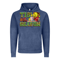 Vintage Denim tis' the season softball Vintage Hoodie - Zillion Design Studio