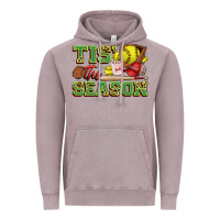 Vintage Zinc tis' the season softball Vintage Hoodie - Zillion Design Studio