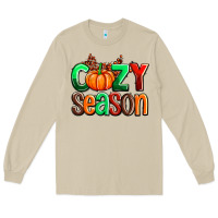 Mushroom cozy season with fall colors palette and pumpkin Long Sleeve Tee - AdoDesignShop