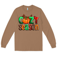 Toasted Coconut cozy season with fall colors palette and pumpkin Long Sleeve Tee - AdoDesignShop