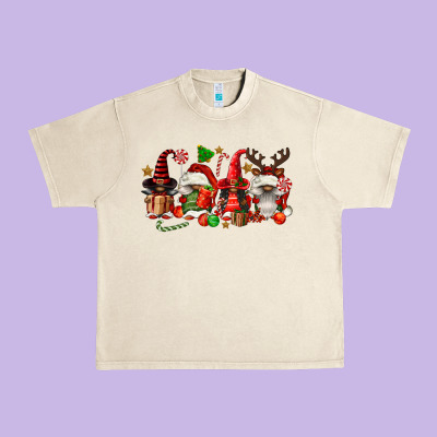 Christmas Afro Gnomies Urban Heavy Tee Designed By Fadigitalartstudio