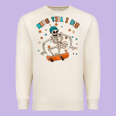 Ride Till I Die Premium Sweatshirt Designed By Maliassmallbusiness