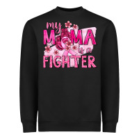 Black My Mama Is a Fighter with Ribbon Heavyweight Sweatshirt - texasbilliewilder