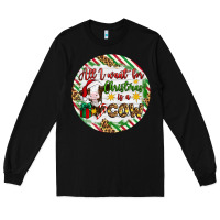 Black Christmas all i want for christmas is a cow Long Sleeve Tee - Artiststas