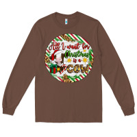 Chestnut Christmas all i want for christmas is a cow Long Sleeve Tee - Artiststas