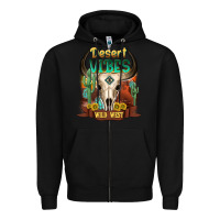 Black desert vibes wild west Zipper Hoodie - NancyCooperArtShop