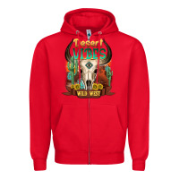 Red desert vibes wild west Zipper Hoodie - NancyCooperArtShop