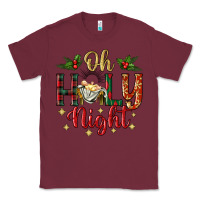 Burgundy oh holy night Classic Tee - BundleAndBundleShop