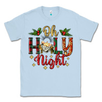 Dusty Blue oh holy night Classic Tee - BundleAndBundleShop