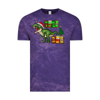 Cloud Purple tree rex Vintage Tee - CowhideDigitalArt