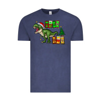 Vintage Denim tree rex Vintage Tee - CowhideDigitalArt