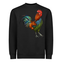 Black rooster Heavyweight Sweatshirt - RanaPortraitStore