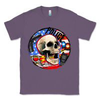 Lavender police skull and police equipment Classic Tee - AdoDesignShop