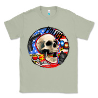 Matcha police skull and police equipment Classic Tee - AdoDesignShop