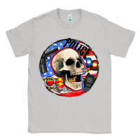 Moon Dust police skull and police equipment Classic Tee - AdoDesignShop