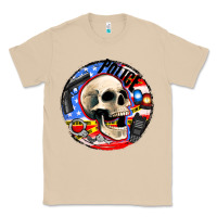 Mushroom police skull and police equipment Classic Tee - AdoDesignShop