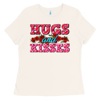 Bone hugs and kisses valentines Ladies Tee - AdoDesignShop