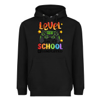 Black level 100 days of school completed Heavyweight Hoodie - MaliasSmallBusiness