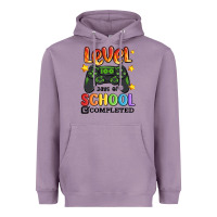 Lavender level 100 days of school completed Heavyweight Hoodie - MaliasSmallBusiness