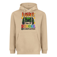 Mushroom level 100 days of school completed Heavyweight Hoodie - MaliasSmallBusiness