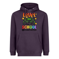 Plum level 100 days of school completed Heavyweight Hoodie - MaliasSmallBusiness