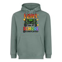 Sage level 100 days of school completed Heavyweight Hoodie - MaliasSmallBusiness