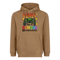Toasted Coconut level 100 days of school completed Heavyweight Hoodie - MaliasSmallBusiness