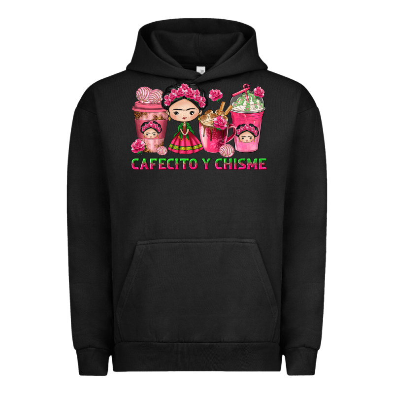 Cafecito Y Chisme With Coffee Cups Urban Hoodie by texasbilliewilder | Teevron