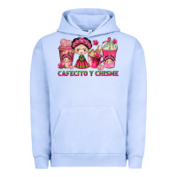 Pigment Grape Ice cafecito y chisme with coffee cups Urban Hoodie - texasbilliewilder