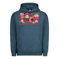 Pigment Midnight Navy cafecito y chisme with coffee cups Urban Hoodie - texasbilliewilder