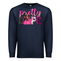 Navy pretty dope afro woman Premium Sweatshirt - NancyCooperArtShop