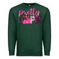Sports Green pretty dope afro woman Premium Sweatshirt - NancyCooperArtShop