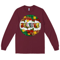 Burgundy Christmas Believe Long Sleeve Tee - Artiststas