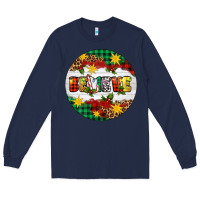 Navy Christmas Believe Long Sleeve Tee - Artiststas