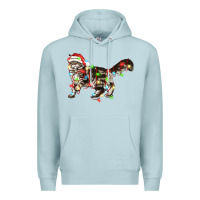 Blue Mist christmas christmas maine coon cat cat Premium Hoodie - LillyAllenDesigns