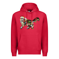 Cardinal christmas christmas maine coon cat cat Premium Hoodie - LillyAllenDesigns