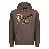 Coffee christmas christmas maine coon cat cat Premium Hoodie - LillyAllenDesigns