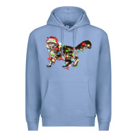 Colony Blue christmas christmas maine coon cat cat Premium Hoodie - LillyAllenDesigns