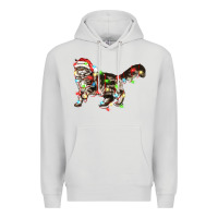 Dove Grey christmas christmas maine coon cat cat Premium Hoodie - LillyAllenDesigns
